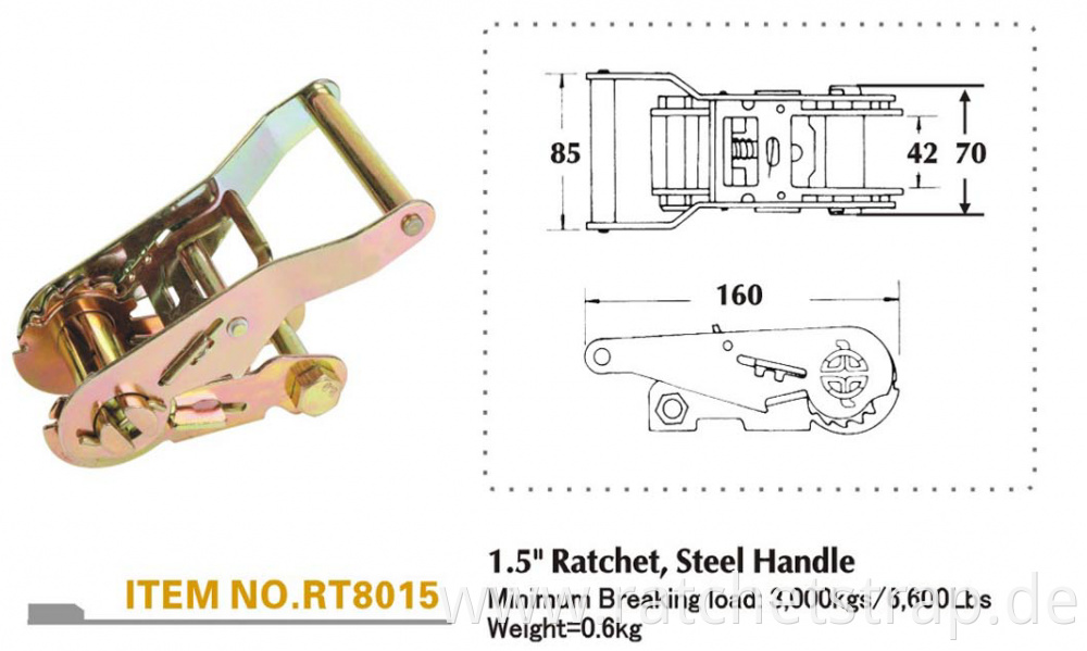 more detailed information of ratchet buckle